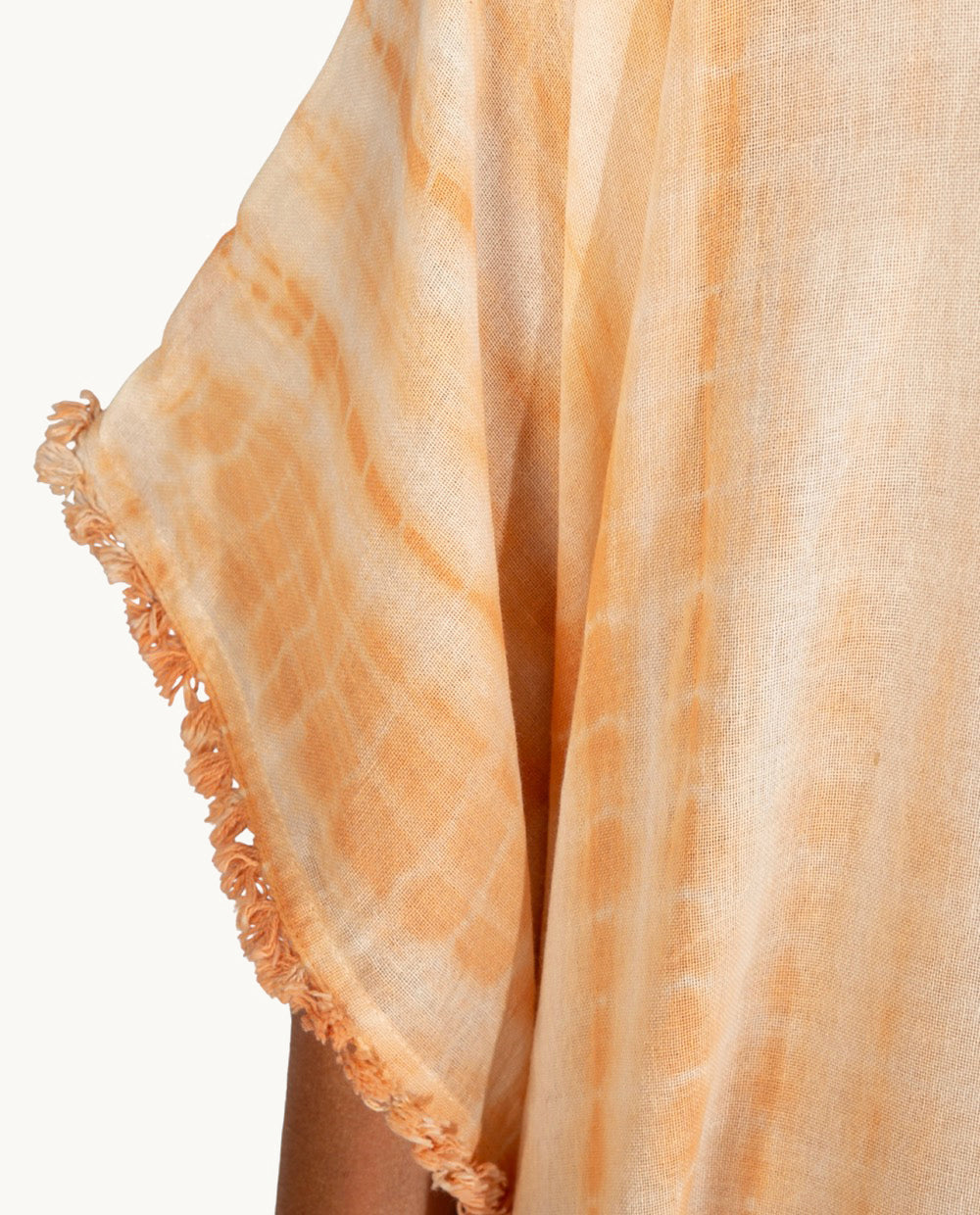 caft-n-de-algod-n-kbas-talla-nica-color-naranja image 3