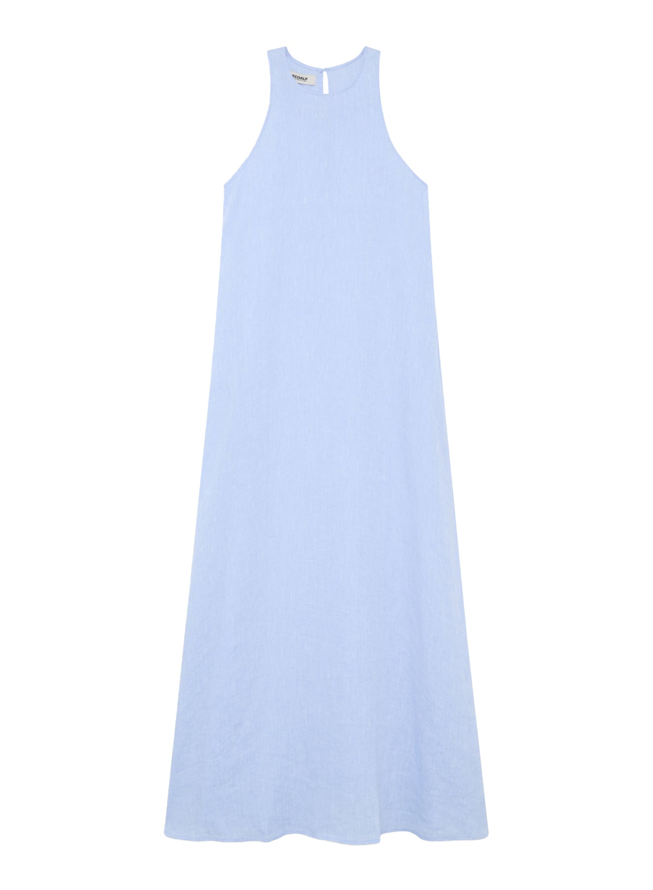 vestido-ecoalf-ukara-azul-claro-de-mujer-lino-reciclado-fit-holgado-con-bolsillo image 6