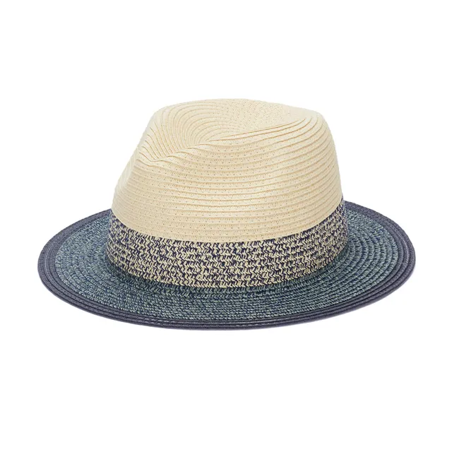 parfois-sombrero-trenzado-fedora-azul-mujer image 1