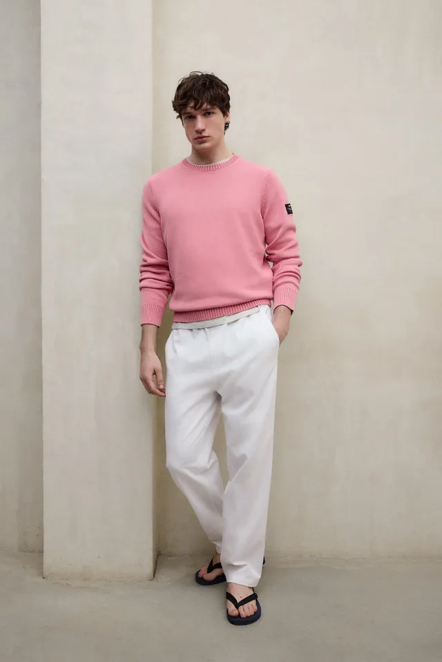jersey-tail-rosa-de-hombre-ecoalf-50-algod-n-reciclado-fit-regular image 1