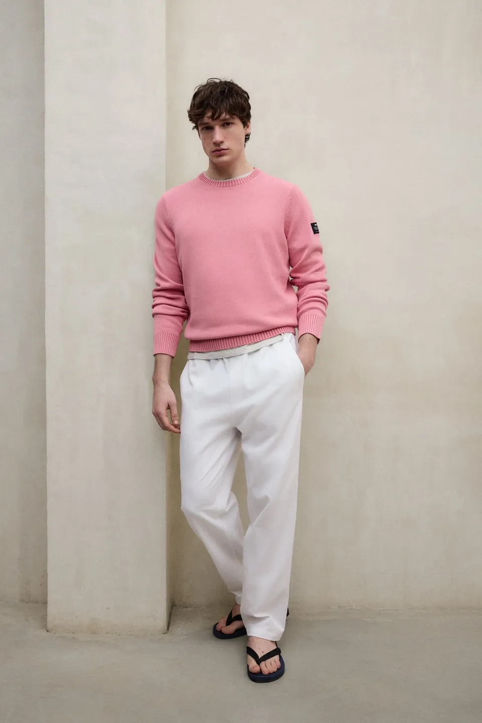 jersey-tail-rosa-de-hombre-ecoalf-50-algod-n-reciclado-fit-regular image 1