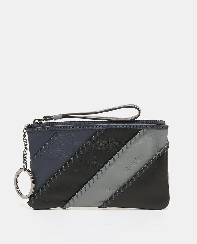 abbacino-monedero-de-piel-patchwork-tonos-azules-con-cremallera image 1