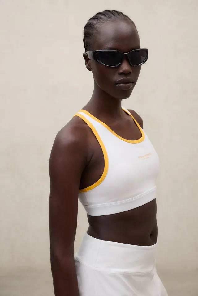 top-deportivo-watts-ecoalf-poliamida-reciclada-blanco-fitness-y-yoga image 1