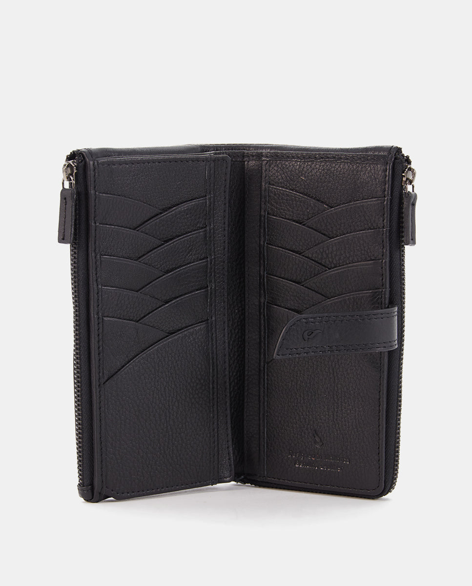 abbacino-cartera-grande-de-piel-negra-premium image 2