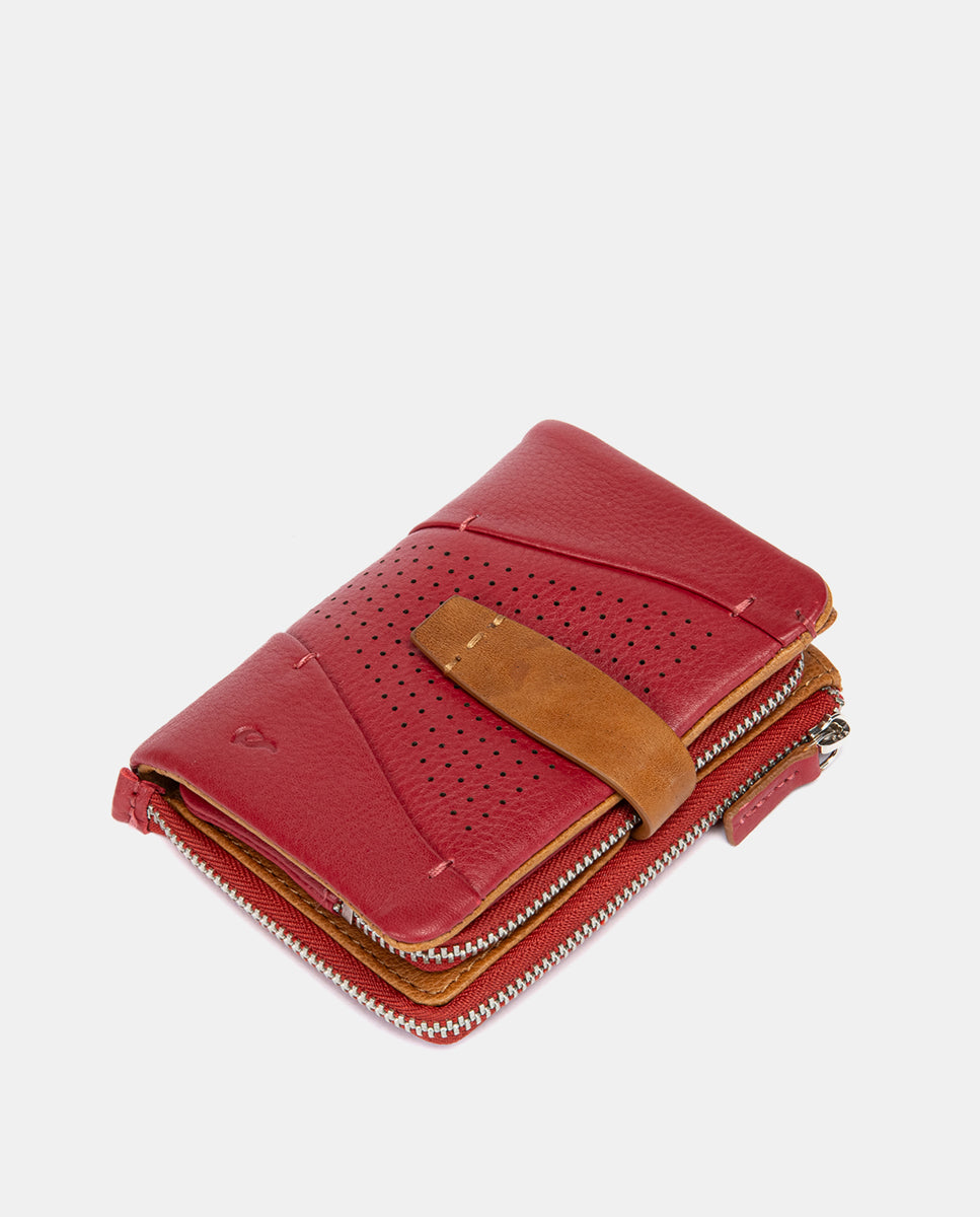 abbacino-cartera-peque-a-piel-troquelada-roja image 5