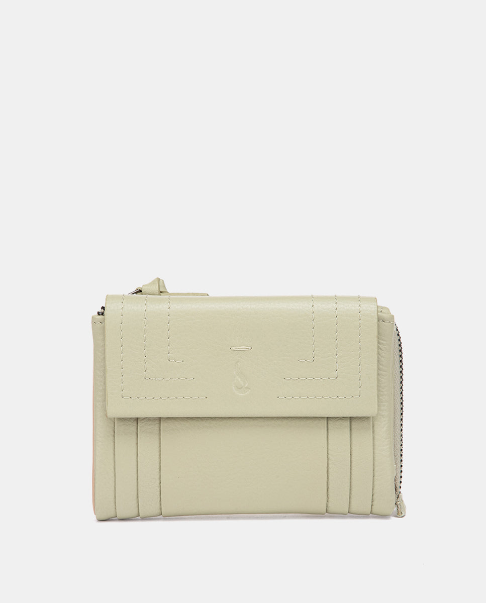 abbacino-cartera-peque-a-de-piel-plisada-verde image 1