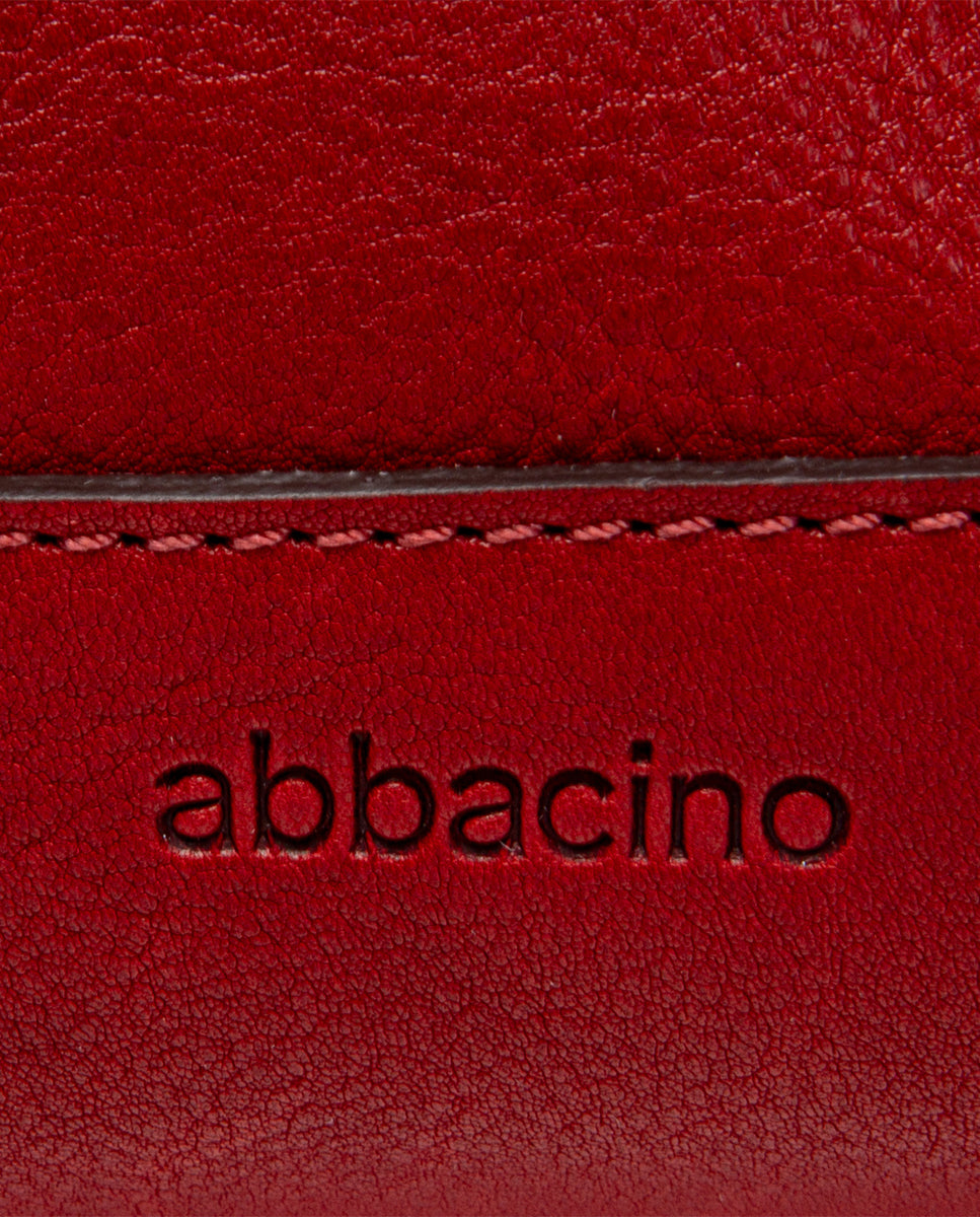 abbacino-bandolera-piel-premium-roja-cl-sica-lua image 7