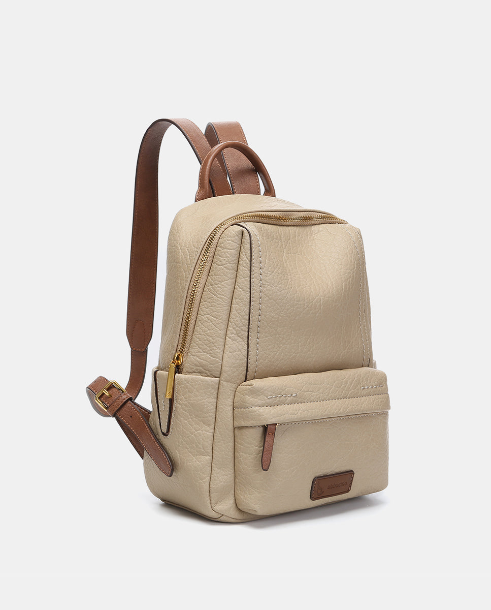 abbacino-mochila-mujer-materiales-reciclados-beige image 2