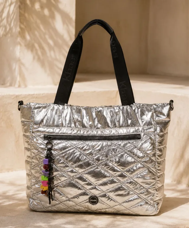 kbas-bolso-shopping-noja-de-nylon-con-cremallera-45x15x30-cm image 1