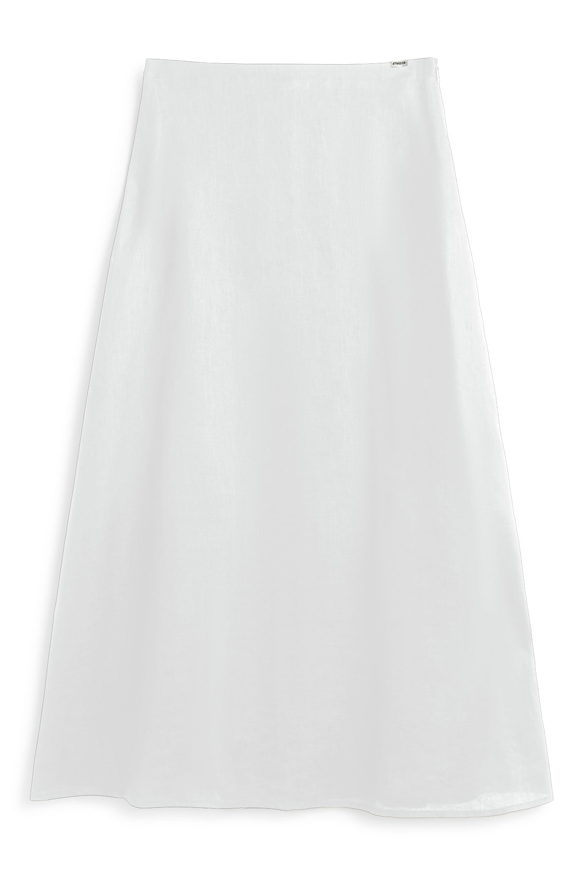 ecoalf-falda-beth-blanca-lino-corte-en-a-forro-interior image 4