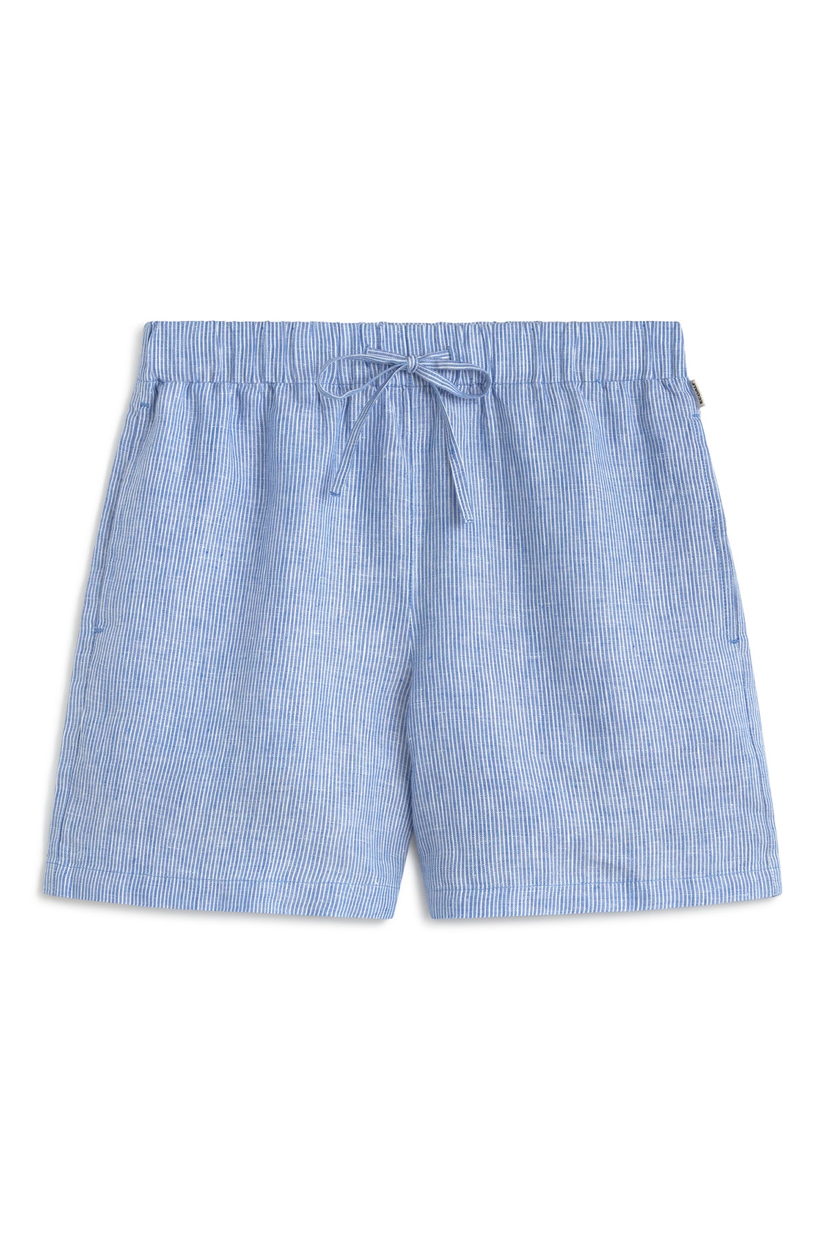 shorts-eras-a-rayas-azules-de-ecoalf-80-lino-cintura-el-stica-ajustable-y-bolsil image 6
