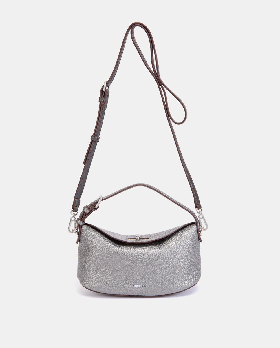 abbacino-bolso-de-mano-plateado-fiesta-compacto-con-bandolera image 5