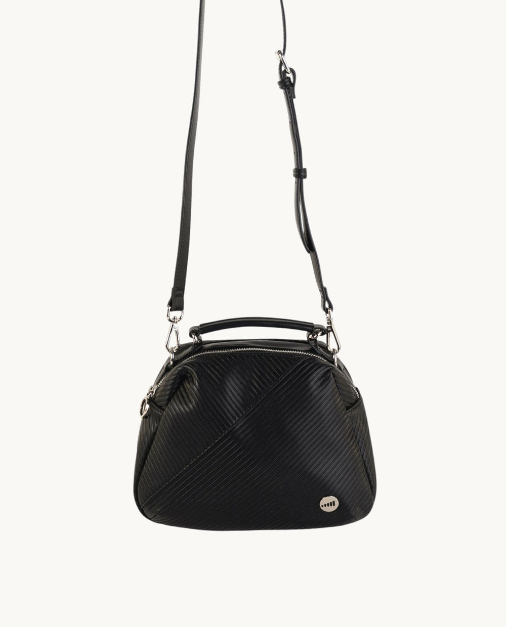kbas-bandolera-de-piel-sint-tica-urban-sierpes-negro-24x12x21-cm-cremallera-asa- image 4