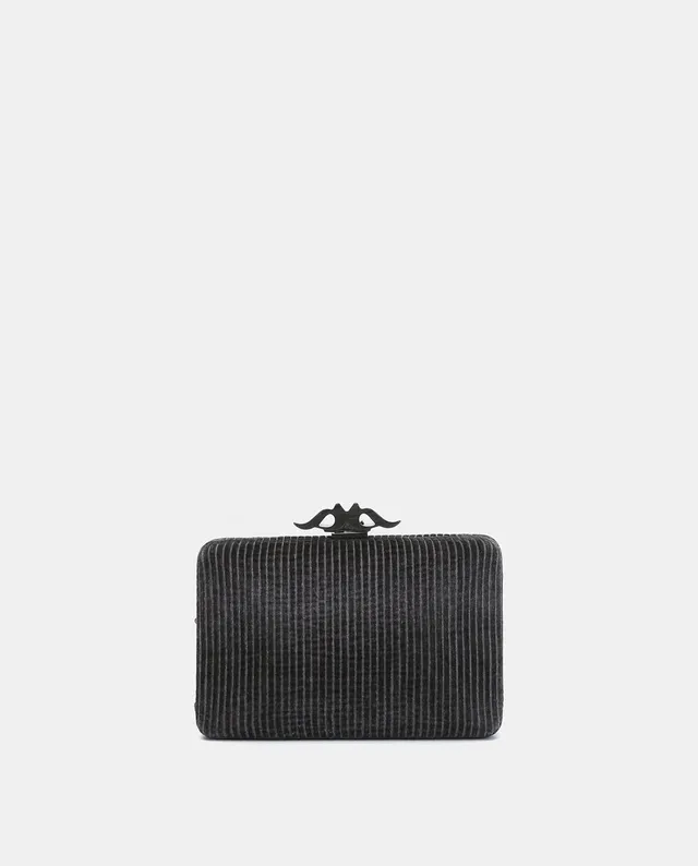 clutch-abbacino-terciopelo-plateado-fiesta image 1