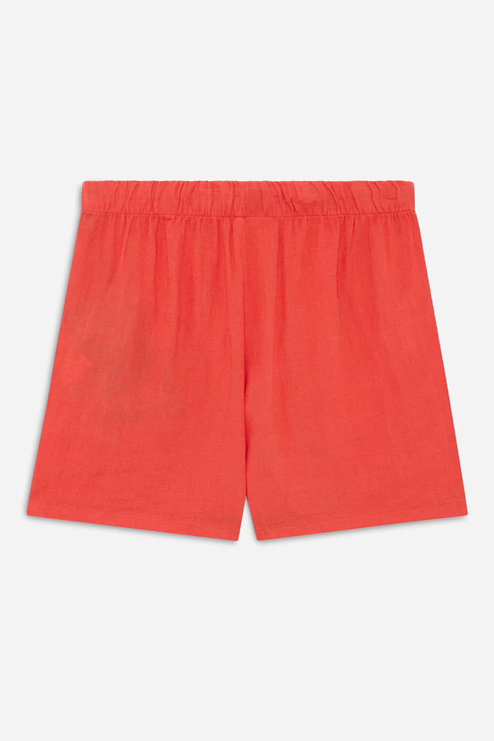 short-ecoalf-eras-naranja-de-lino-para-mujer image 2