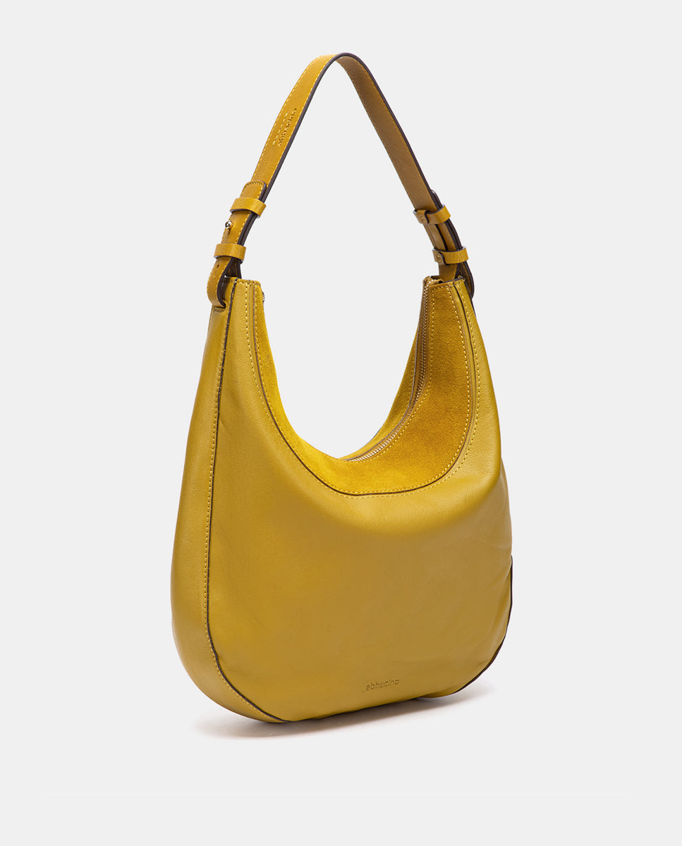 abbacino-bolso-de-hombro-amarillo-piel-y-serraje image 5