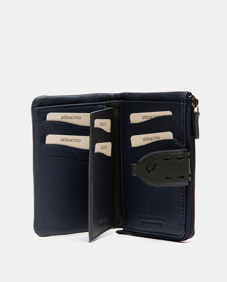 abbacino-cartera-mediana-en-piel-azul image 2