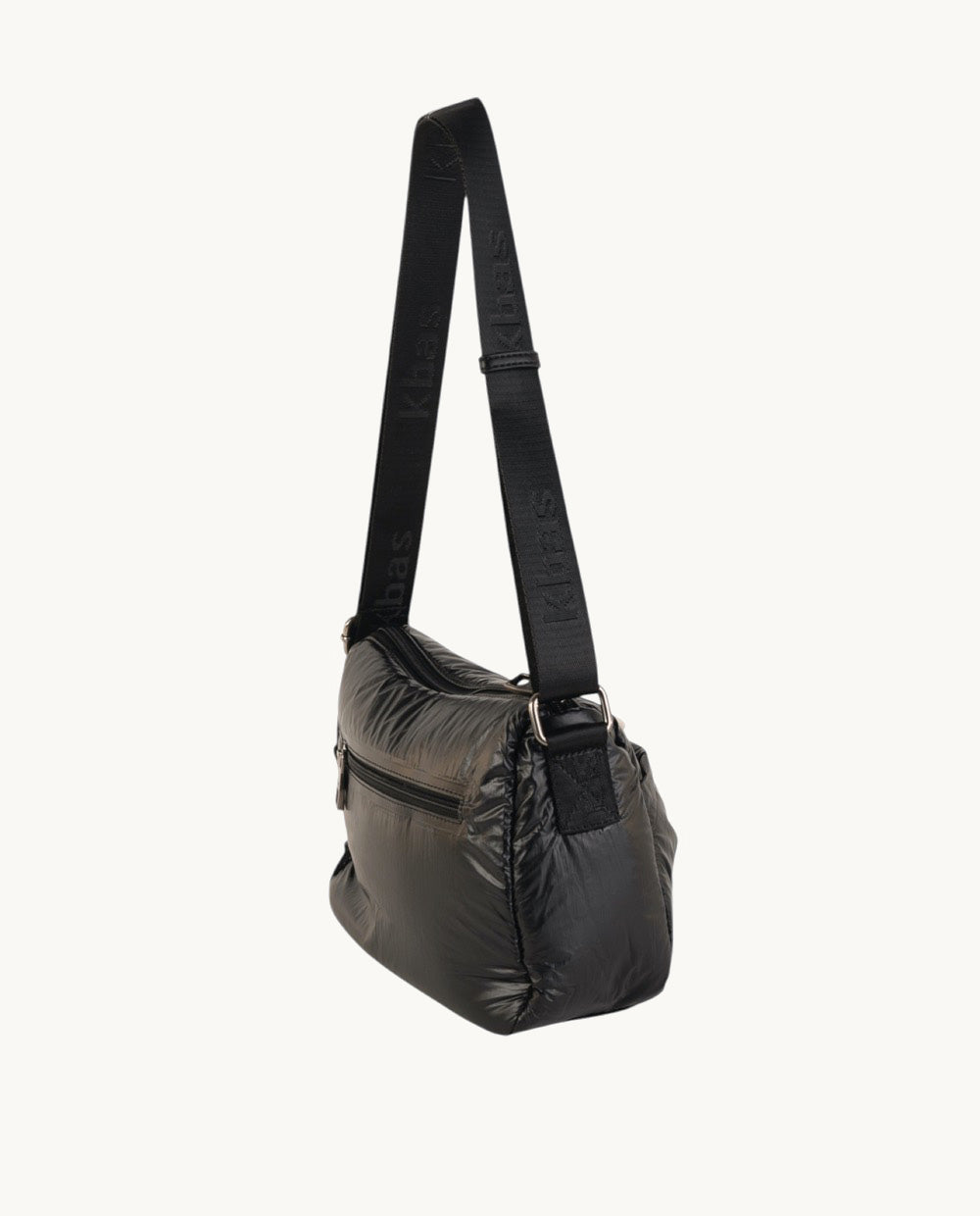 kbas-bandolera-de-nylon-metalizado-negro-26-x-12-x-19-cm image 2