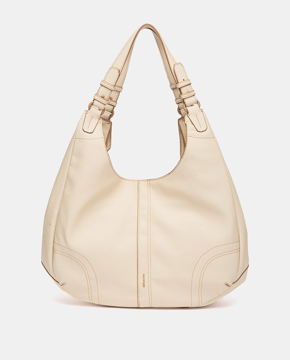 bolso-de-hombro-grande-abbacino-hobo-beige-reciclado image 2
