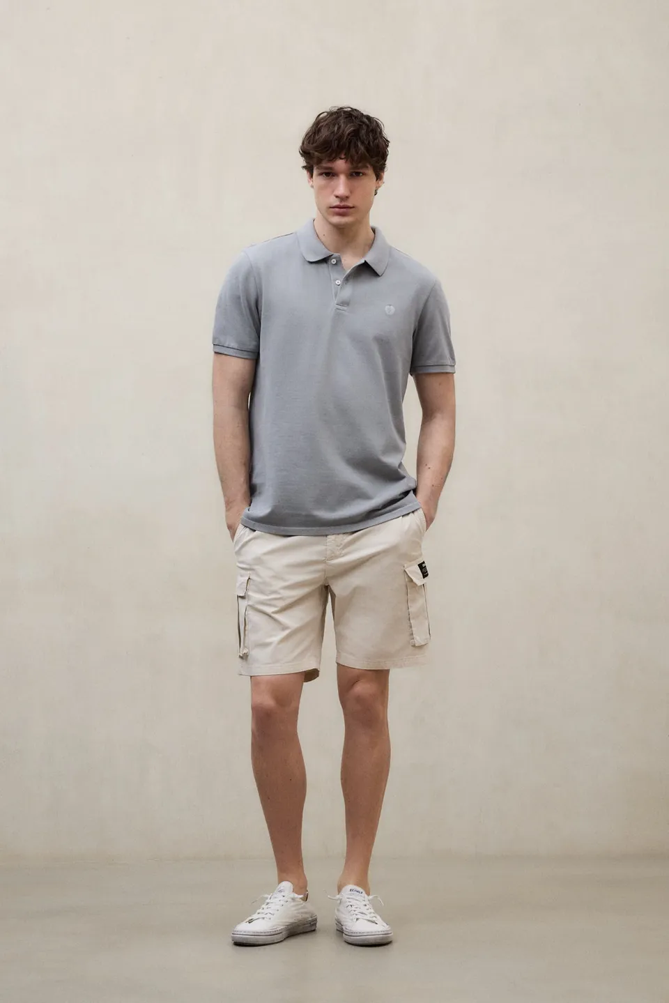 ecoalf-polo-tedan-piqu-gris-de-hombre-100-algod-n-reciclado-fit-regular image 1