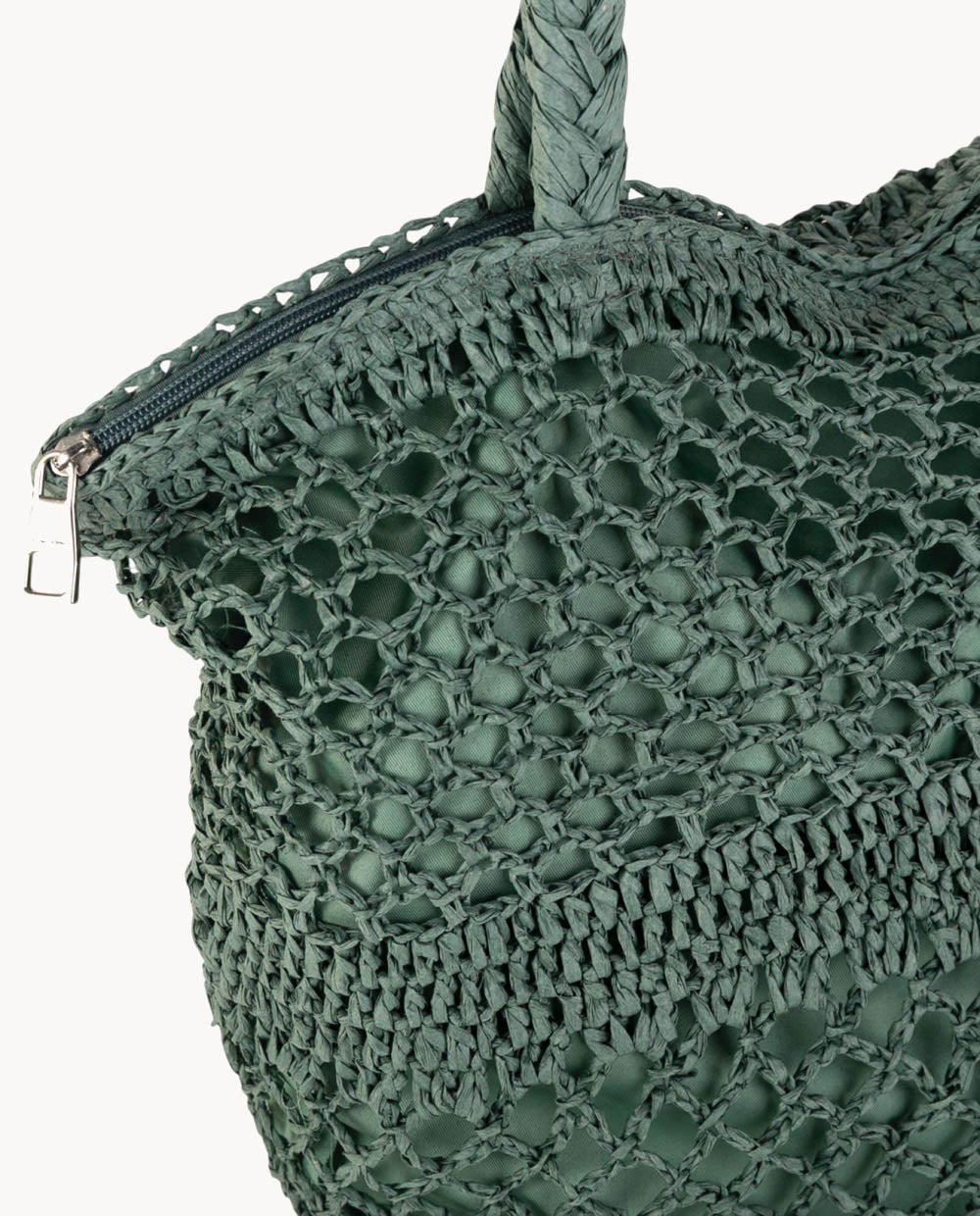 bolso-tote-de-fibra-natural-kbas-con-cremallera-color-teal image 3