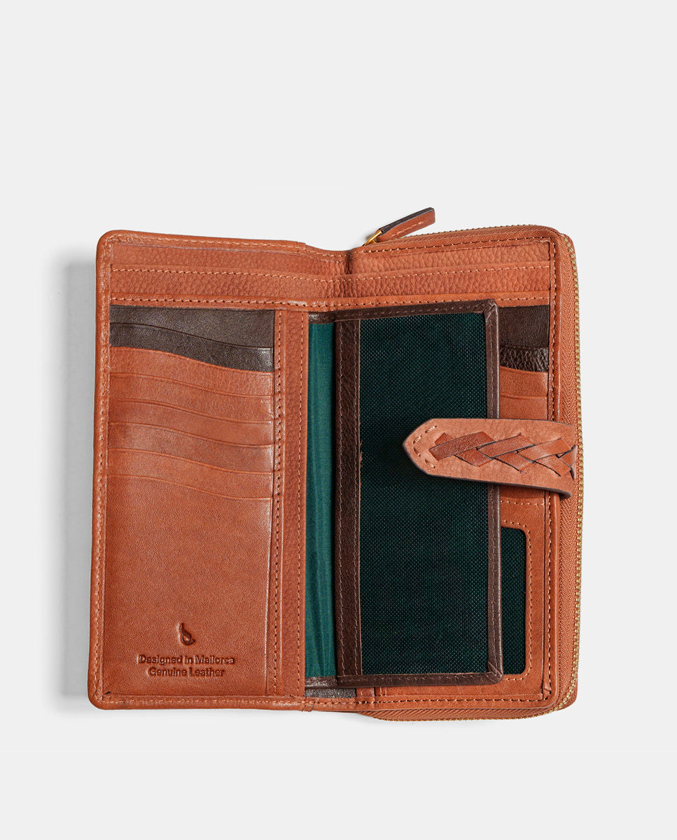 abbacino-cartera-grande-mujer-piel-cognac-trenzada image 2