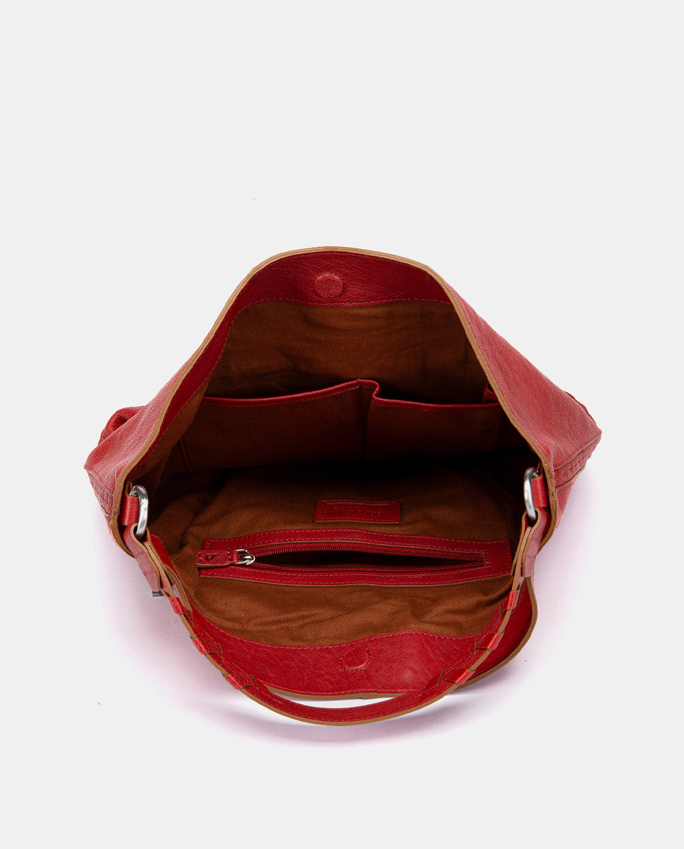 abbacino-bolso-hombro-hobo-piel-rojo-natural image 6