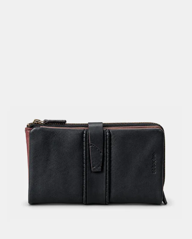 abbacino-cartera-grande-de-mujer-en-piel-negra-con-trenzado image 1