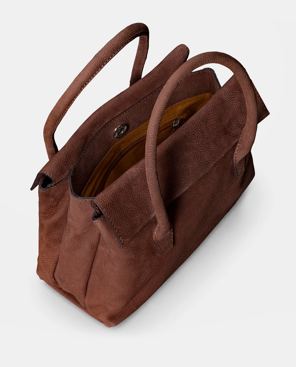 bolso-de-mano-abbacino-marr-n-en-piel-premium image 6