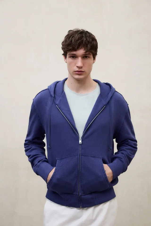 sudadera-ecoalf-rena-azul-de-hombre-50-algod-n-reciclado-fit-regular-con-capucha image 1