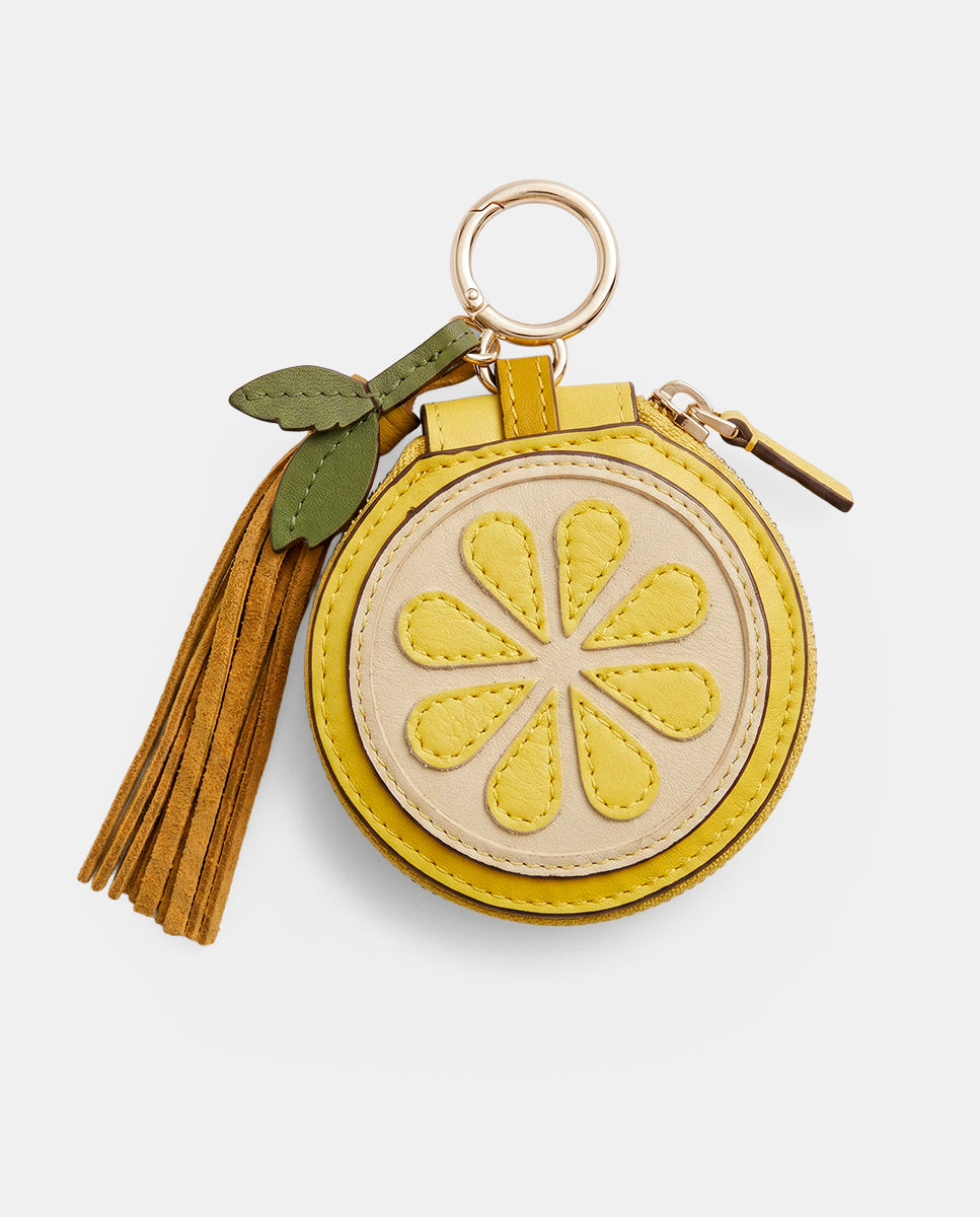abbacino-llavero-charm-lim-n-piel-amarillo image 1