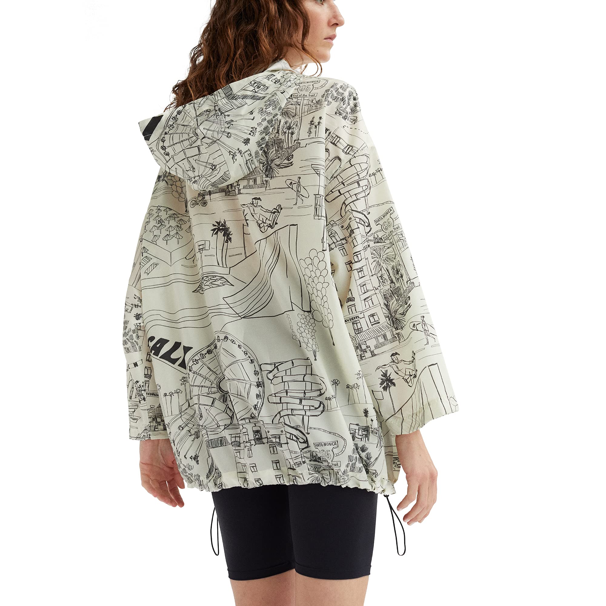 parfois-abrigo-estampado-con-capucha-mujer image 6