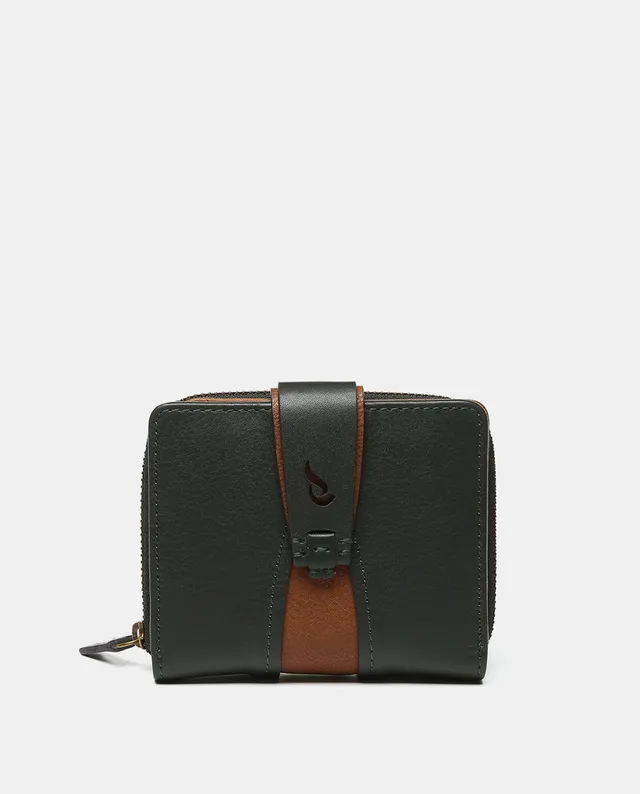 abbacino-cartera-peque-a-piel-vacuno-verde-bicolor image 1