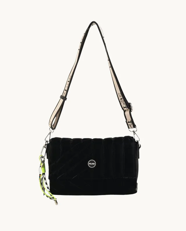 bandolera-de-nylon-kbas-color-negro-25x10x14-cm-cierre-solapa-y-cremallera image 1