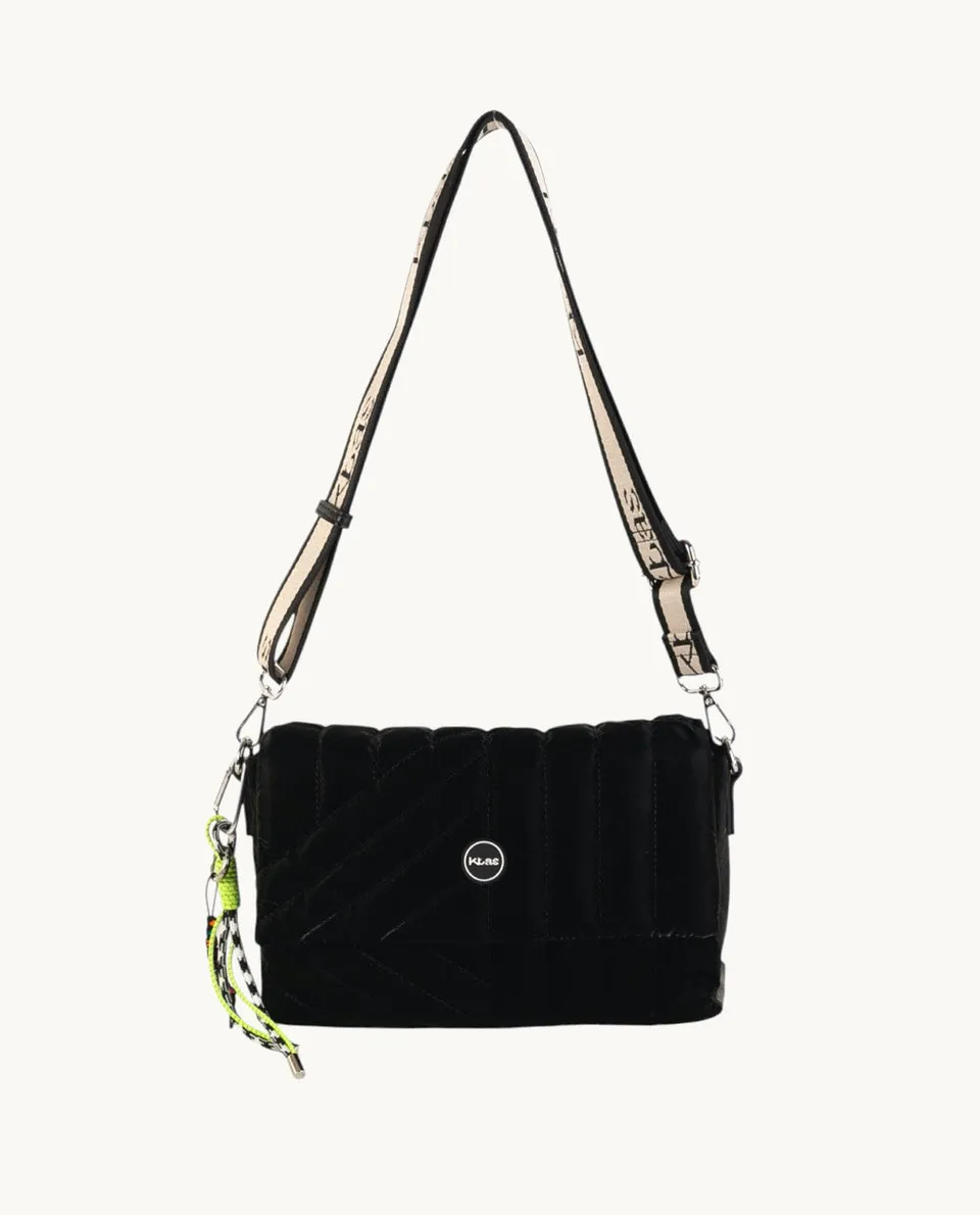 bandolera-de-nylon-kbas-color-negro-25x10x14-cm-cierre-solapa-y-cremallera image 1
