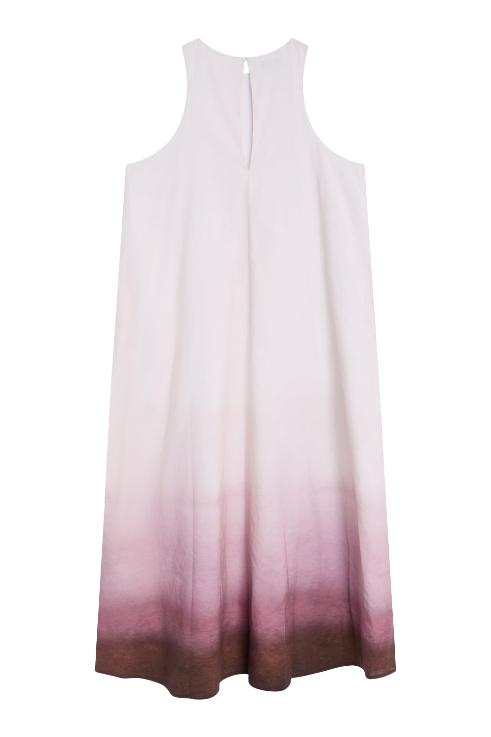 ecoalf-vestido-ukara-estampado-rosa-de-mujer-55-lino-fit-relajado-sin-mangas image 4