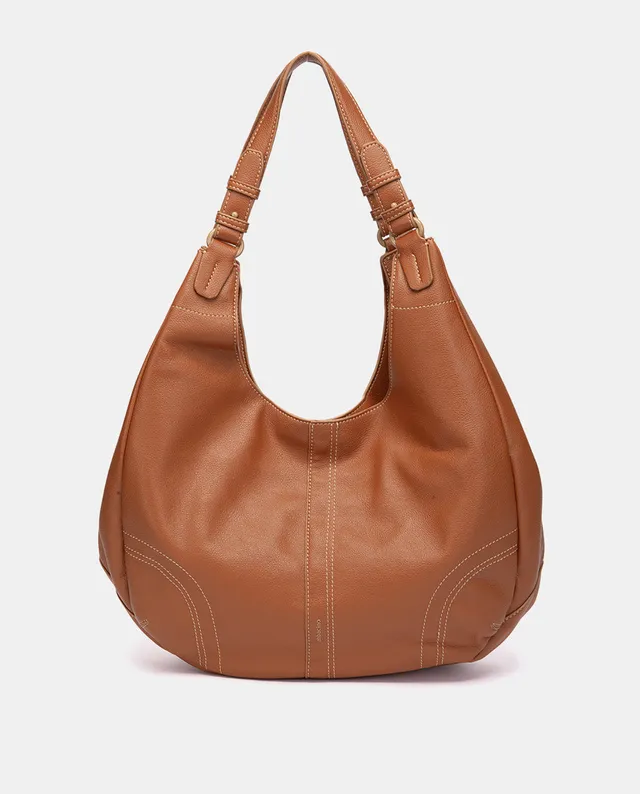 bolso-de-hombro-grande-abbacino-cognac-de-materiales-reciclados-doble-asa image 1