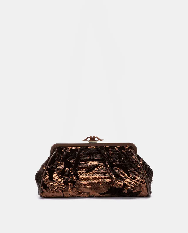 abbacino-bolso-fiesta-lentejuelas-marr-n-vintage-boquilla image 1