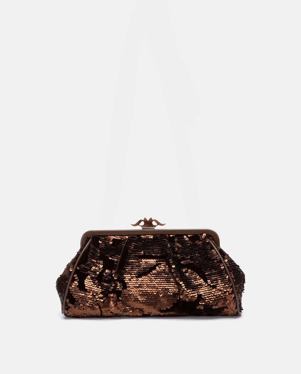 abbacino-bolso-fiesta-lentejuelas-marr-n-vintage-boquilla image 1