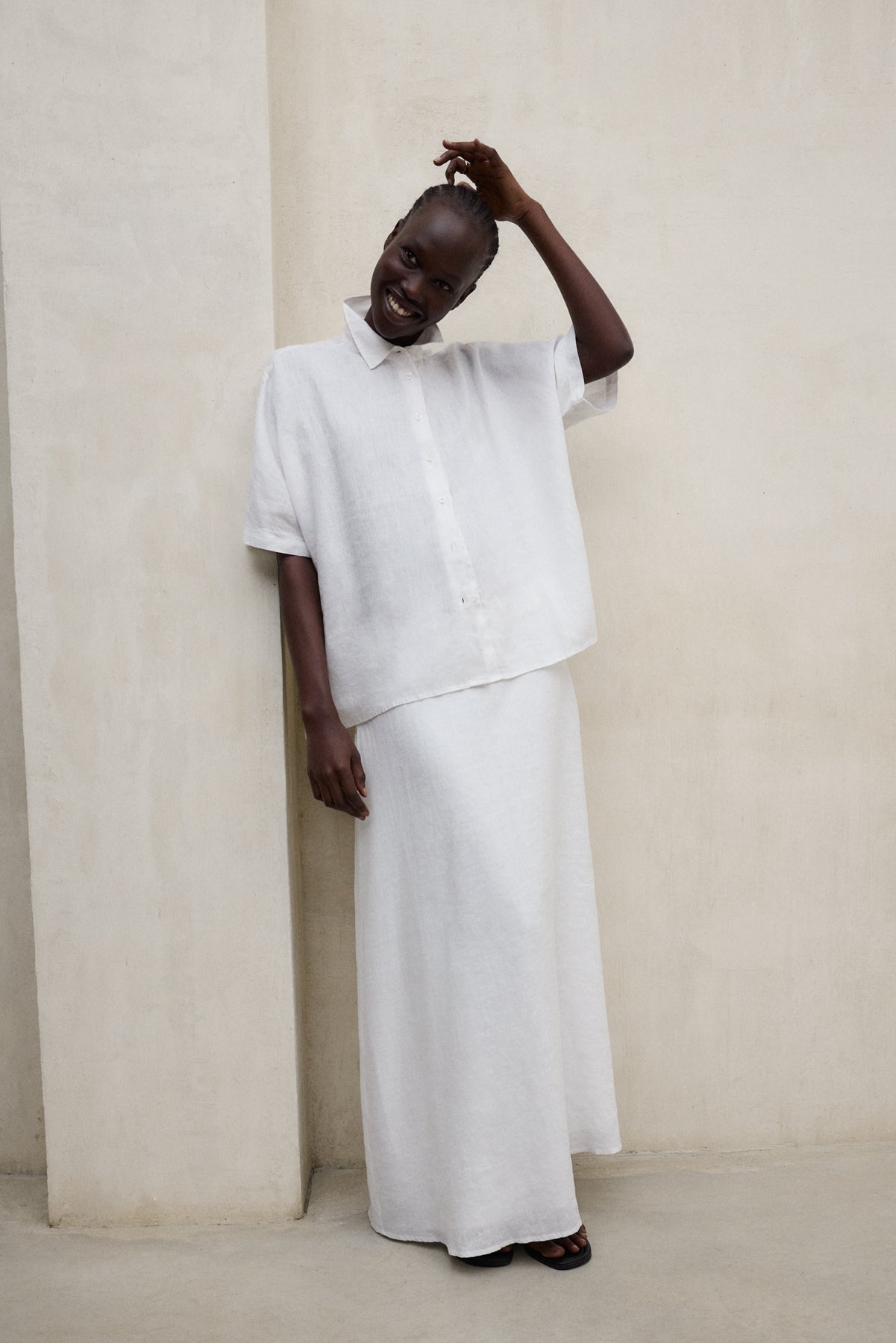 camisa-melania-blanca-de-mujer-ecoalf image 1
