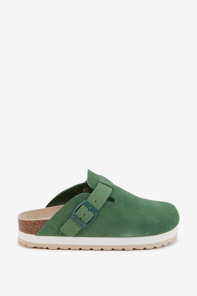 abbacino-zueco-plataforma-mujer-serraje-verde image 1