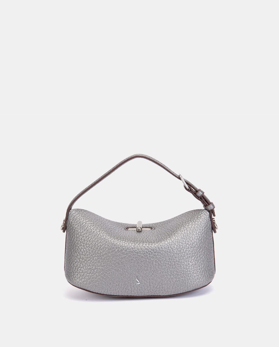 abbacino-bolso-de-mano-plateado-fiesta-compacto-con-bandolera image 3