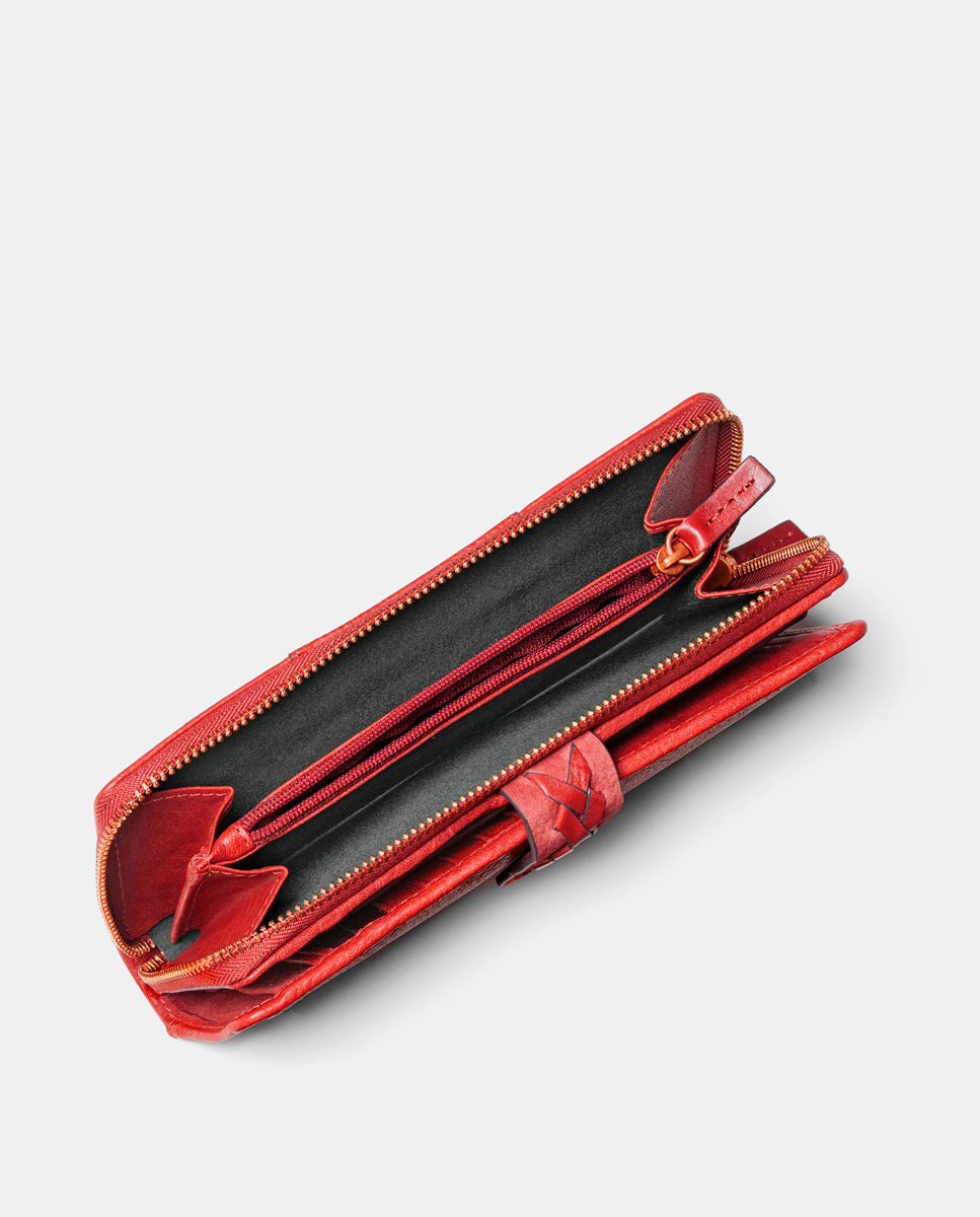 abbacino-cartera-grande-mujer-piel-burdeos-con-trenzado image 5