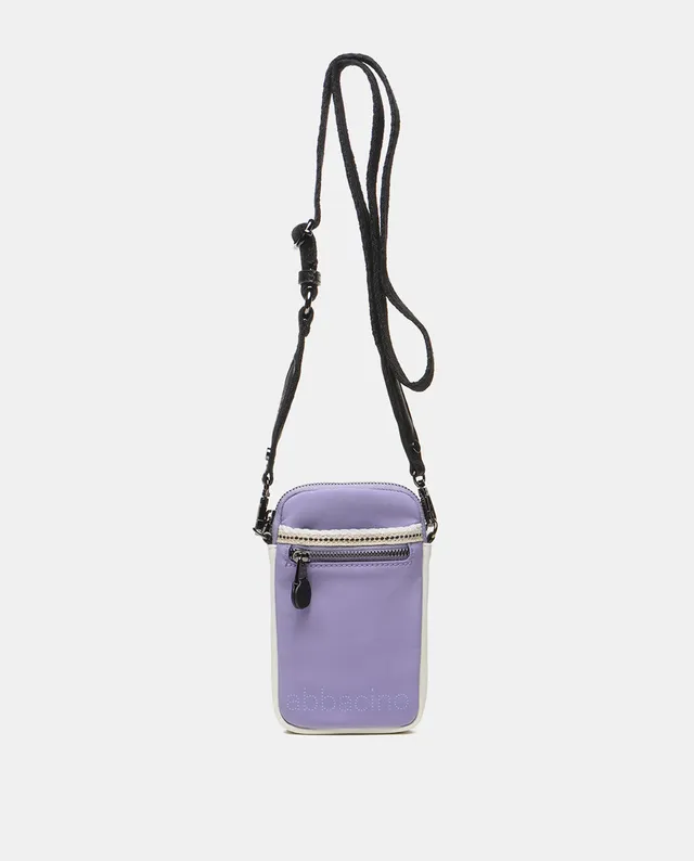abbacino-bolso-porta-m-vil-lila-tejido-reciclado image 1