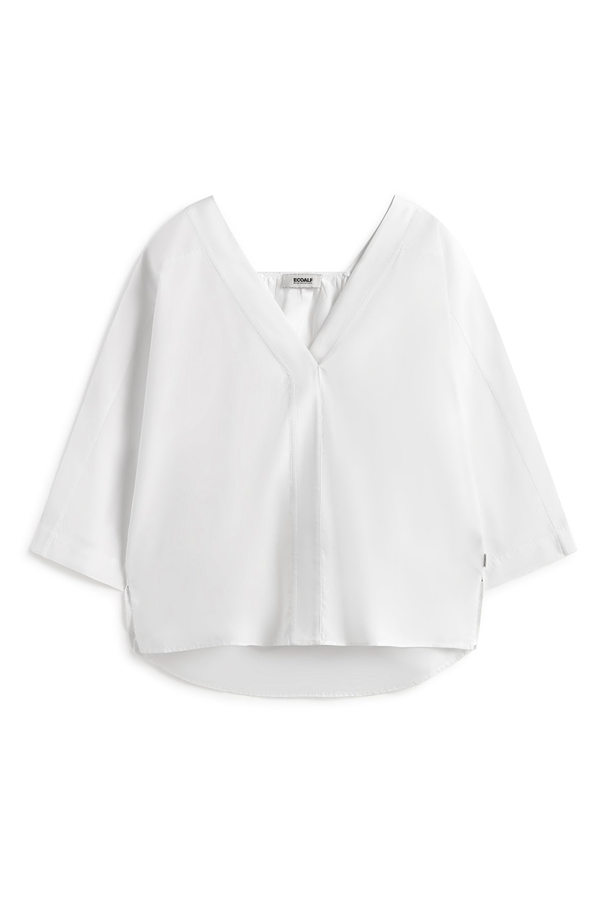 camisa-pia-de-ecoalf-para-mujer-blanca-72-tencel-lyocell-banda-el-stica-trasera- image 8