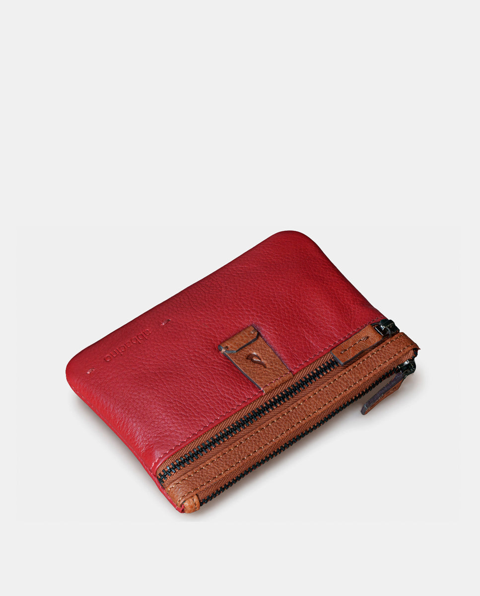 monedero-abbacino-mujer-piel-rojo-cremallera image 5