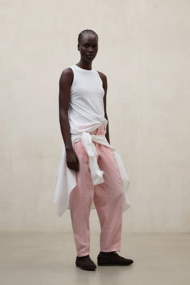 ecoalf-pantalones-ripoll-rosa-de-mujer-100-algod-n-regenerativo-tinte-natural image 1