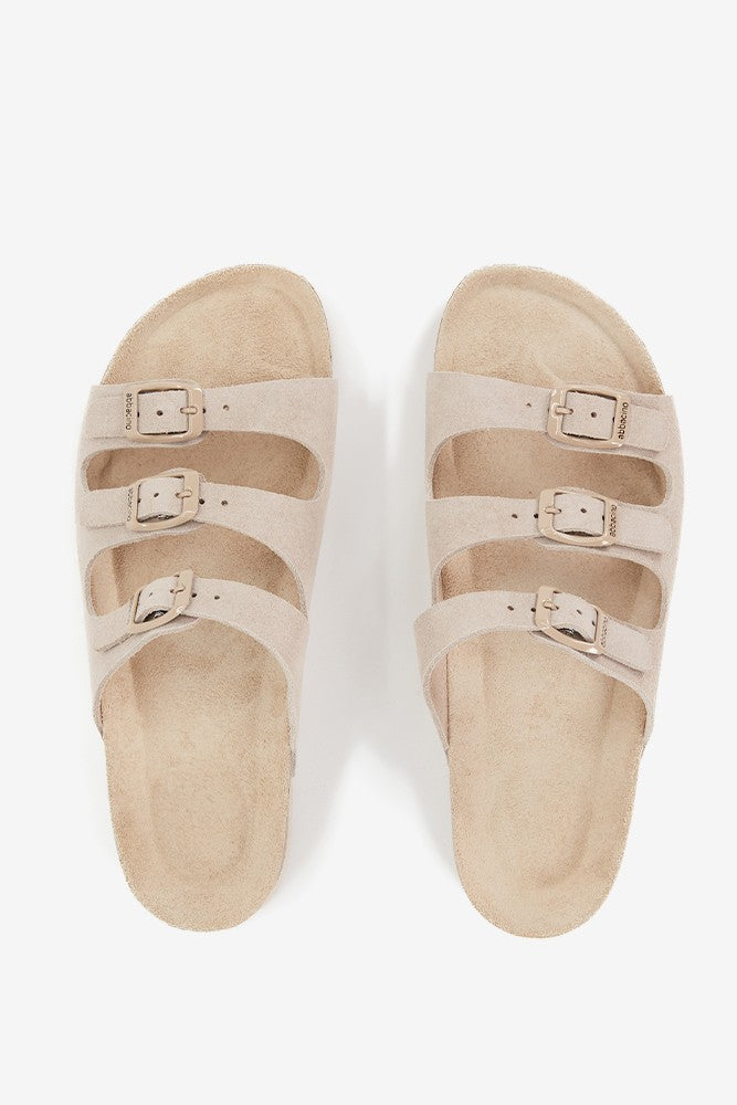 abbacino-sandalia-plana-piel-triple-hebilla-beige image 6