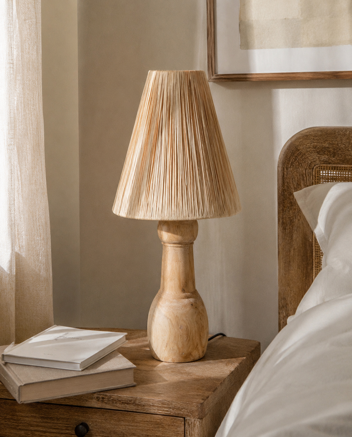 kbas-l-mpara-de-pie-de-madera-y-rafia-natural-l-mpara-de-sal-n-o-dormitorio-con- image 1