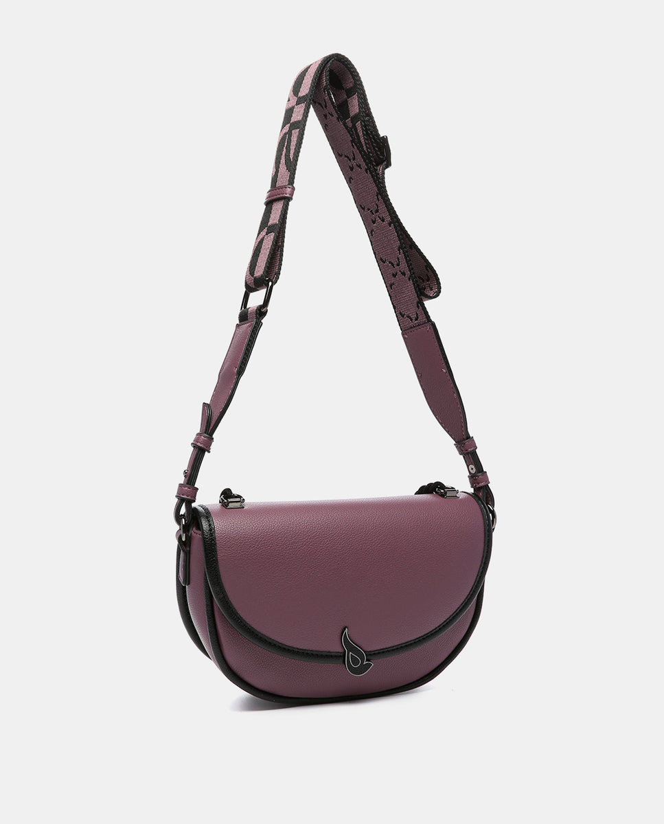 abbacino-bandolera-media-luna-morada-en-materiales-reciclados image 3